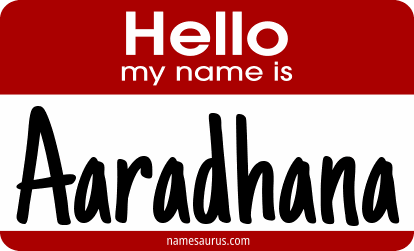 Hello my name is Aaradhana png download