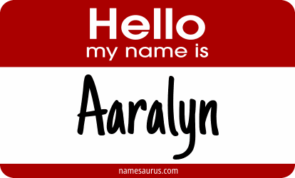 Hello my name is Aaralyn png download