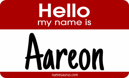 Hello my name is Aareon png download