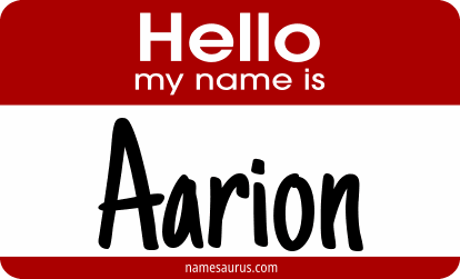 Hello my name is Aarion png download