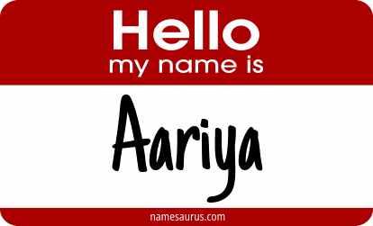 Hello my name is Aariya png download