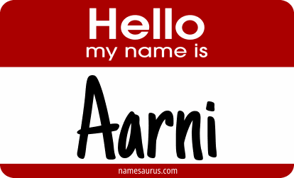 Hello my name is Aarni png download