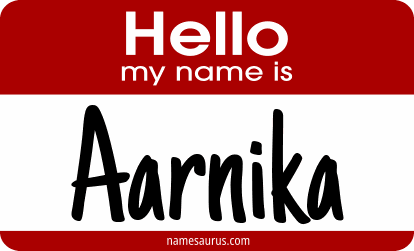 Hello my name is Aarnika png download