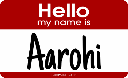 Hello my name is Aarohi png download