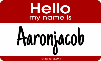 Hello my name is Aaronjacob png download
