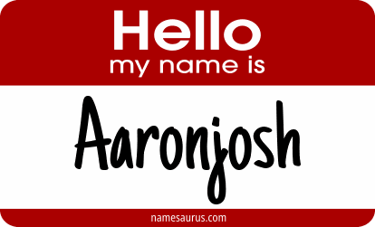 Hello my name is Aaronjosh png download