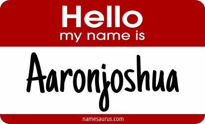 Hello my name is Aaronjoshua png download