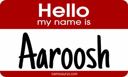 Hello my name is Aaroosh png download
