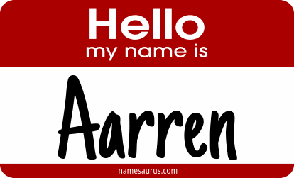 Hello my name is Aarren png download