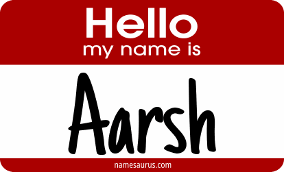 Hello my name is Aarsh png download