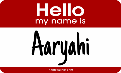 Hello my name is Aaryahi png download