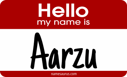 Hello my name is Aarzu png download