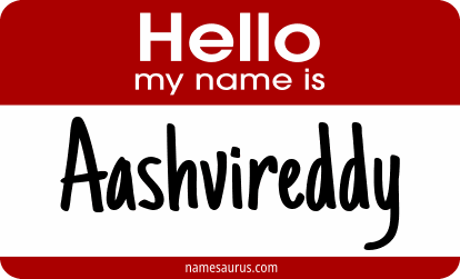 Hello my name is Aashvireddy png download