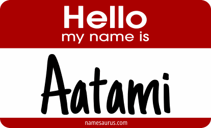 Hello my name is Aatami png download