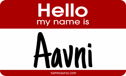 Hello my name is Aavni png download