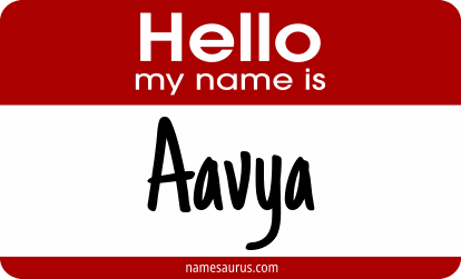 Hello my name is Aavya png download