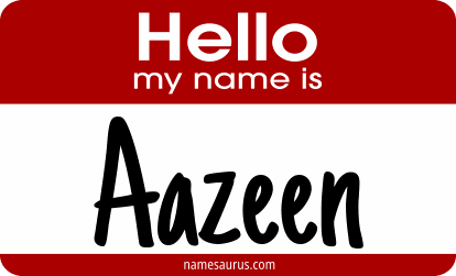 Hello my name is Aazeen png download
