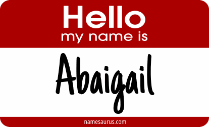 Hello my name is Abaigail png download