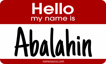 Hello my name is Abalahin png download