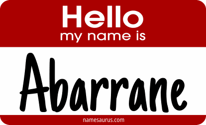 Hello my name is Abarrane png download