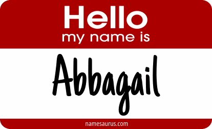 Hello my name is Abbagail png download