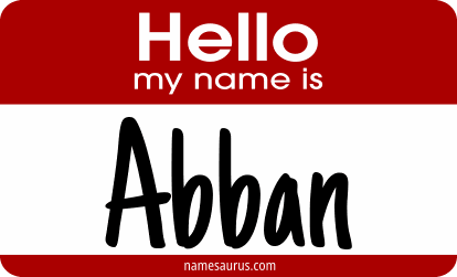 Hello my name is Abban png download