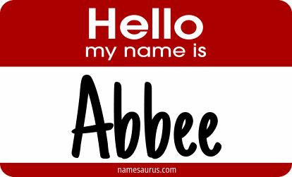 Hello my name is Abbee png download