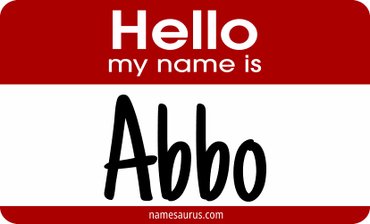 Hello my name is Abbo png download