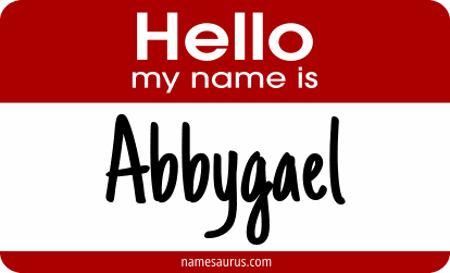 Hello my name is Abbygael png download