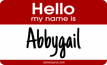 Hello my name is Abbygail png download