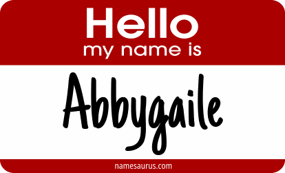 Hello my name is Abbygaile png download