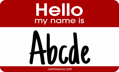 Hello my name is Abcde png download