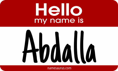 Hello my name is Abdalla png download