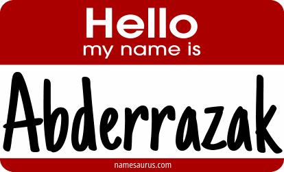 Hello my name is Abderrazak png download