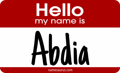 Hello my name is Abdia png download