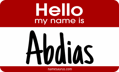 Hello my name is Abdias png download