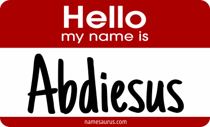 Hello my name is Abdiesus png download