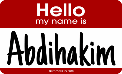 Hello my name is Abdihakim png download