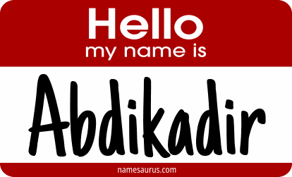 Hello my name is Abdikadir png download