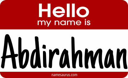 Hello my name is Abdirahman png download