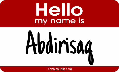 Hello my name is Abdirisaq png download