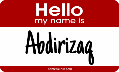 Hello my name is Abdirizaq png download