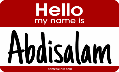 Hello my name is Abdisalam png download