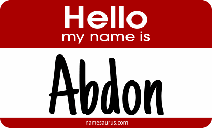 Hello my name is Abdon png download