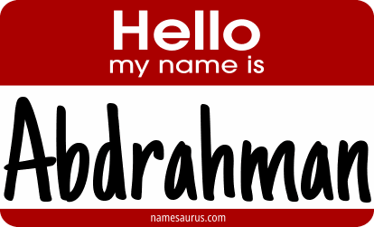 Hello my name is Abdrahman png download