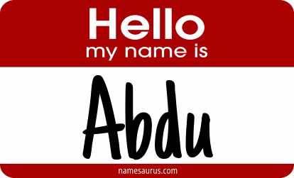 Hello my name is Abdu png download