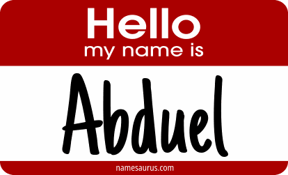 Hello my name is Abduel png download