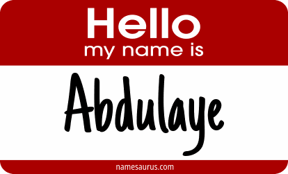 Hello my name is Abdulaye png download