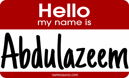 Hello my name is Abdulazeem png download