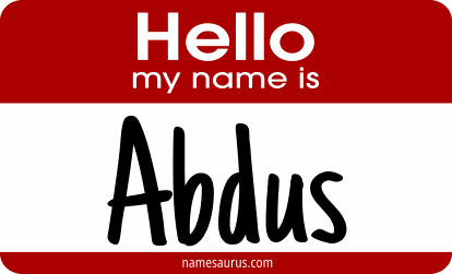 Hello my name is Abdus png download